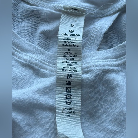 LULULEMON TANK. OPEN BACK. SIZE 6 - Picture 3 of 4